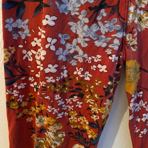 Super Soft Leggings Small Japanese Garden Floral Full Length - Picture 4 of 12